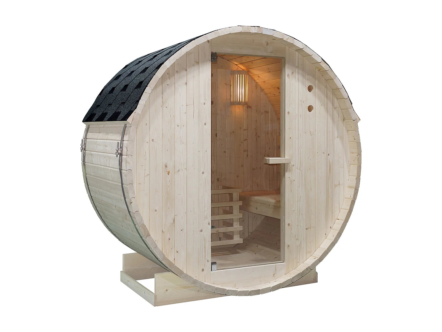 Sauna de exterior 2 plazas - Ancho 185 x Prof. 120 x Alt. 190 cm - ISOKYRO