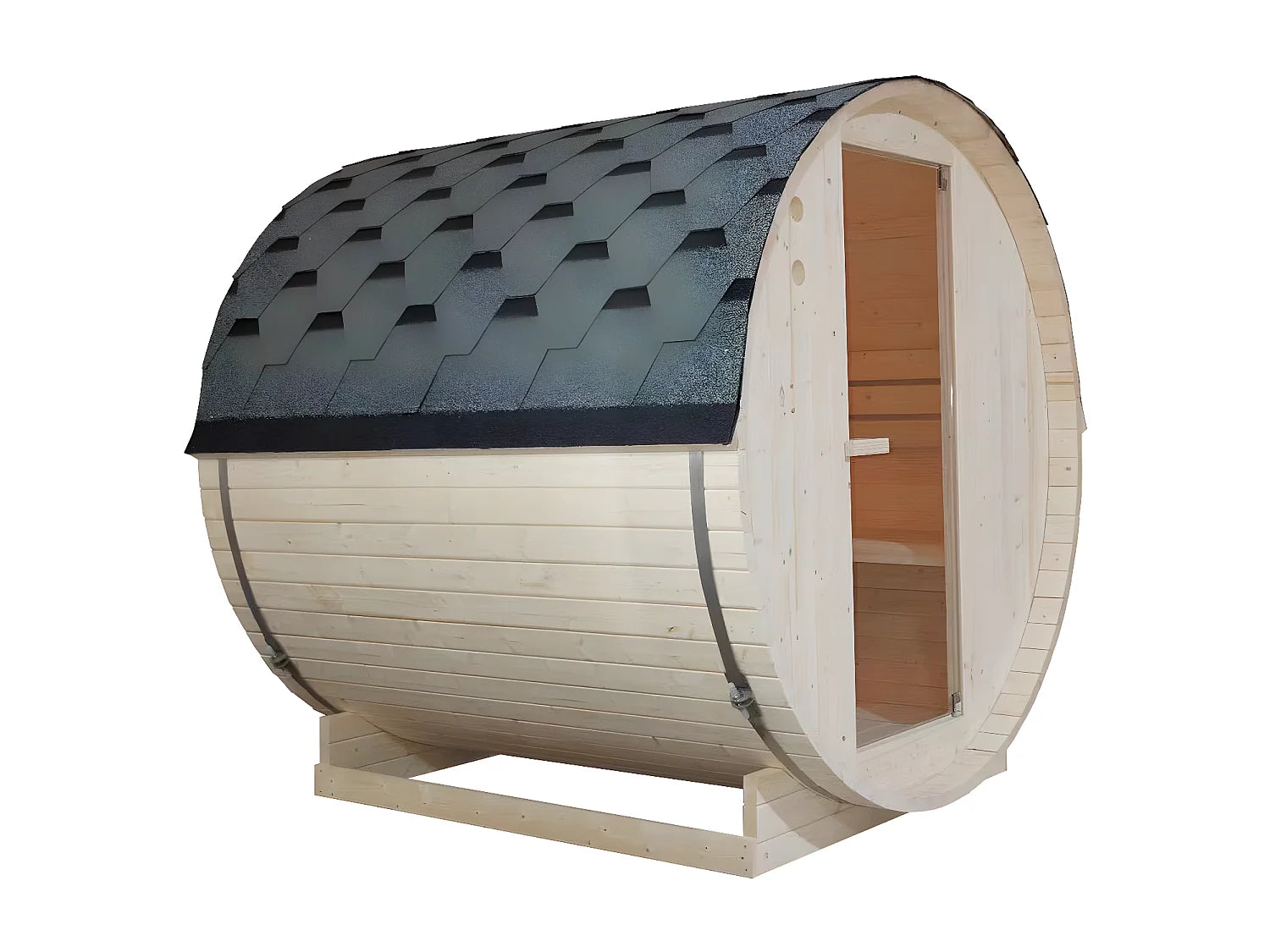 Sauna de exterior 4 plazas - Ancho 185 x Prof. 180 x Alt. 190 cm - ISOKYRO