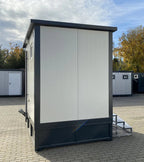 Contenedor Sanitario Doble con Depósito de Residuos 3 × 2 m (Blanco)