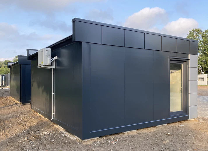 Contenedor de oficina tipo London 6,00 x 4,70 m