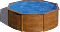 Piscina Elevada Redonda Aspecto Madera 300 x 120 cm