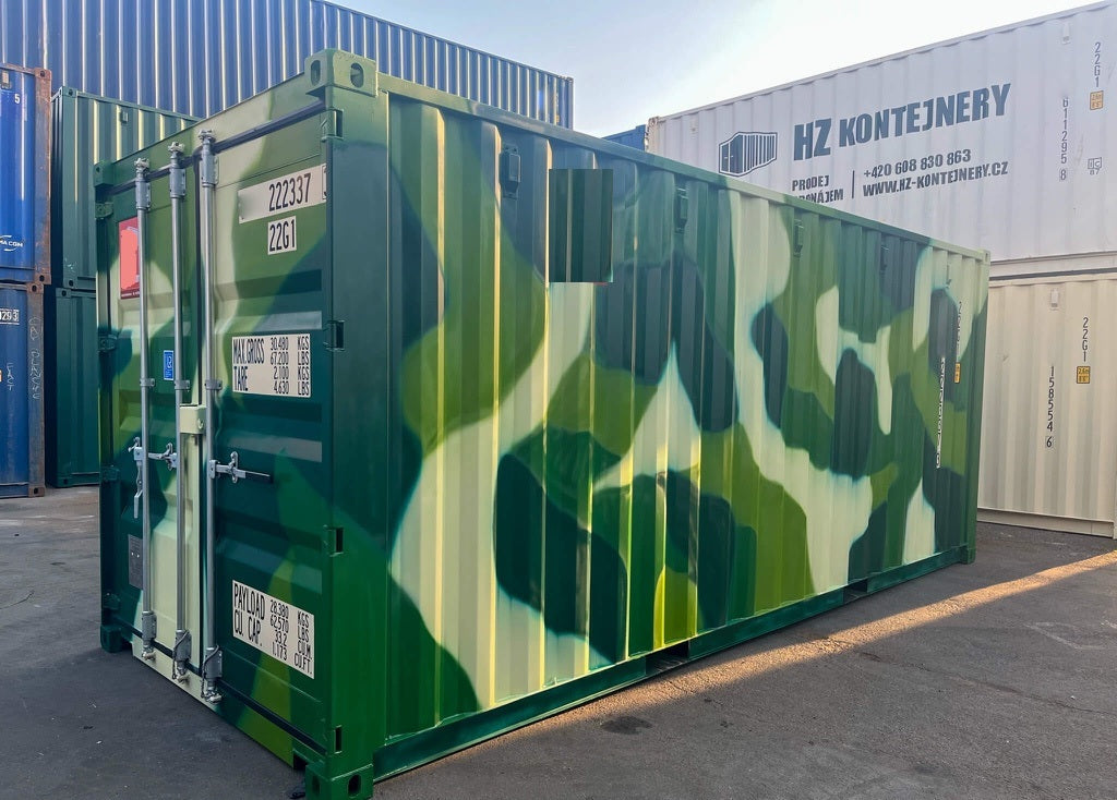 Contenedor Marítimo de 20 Pies  Camuflaje