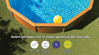 Piscina Elevada Redonda Aspecto Madera 300 x 120 cm