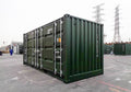 Contenedor Verde de 20 Pies con Lado Abierto
