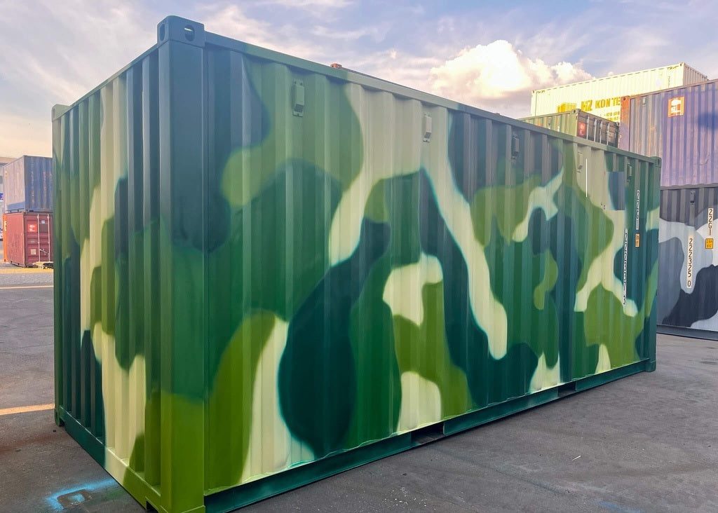 Contenedor Marítimo de 20 Pies  Camuflaje