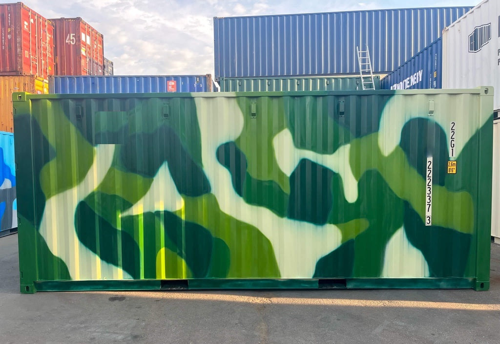 Contenedor Marítimo de 20 Pies  Camuflaje