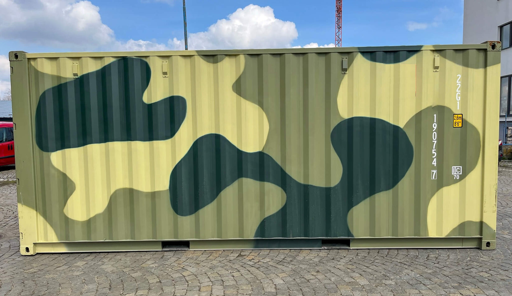 Contenedor Marítimo de 20 Pies  Camuflaje