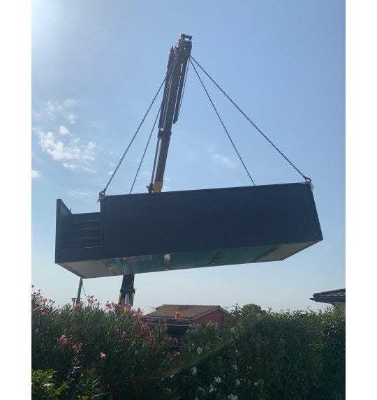 Contêiner móvel para piscina 5M25x2M55x1M26