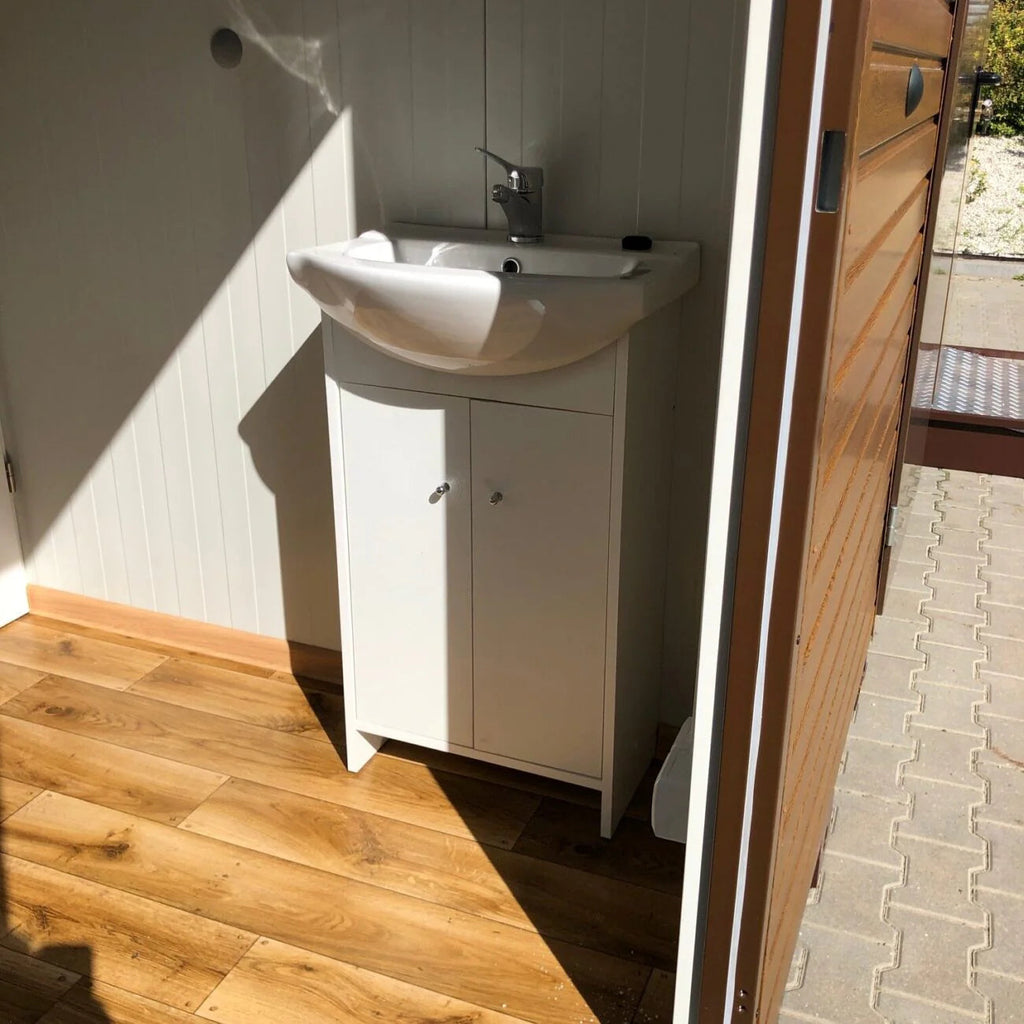 Contenedor de panel sándwich con aseo, 6,00×3,00