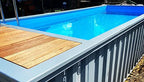 Contenedor Piscina 20 Pies Semi Enterrada