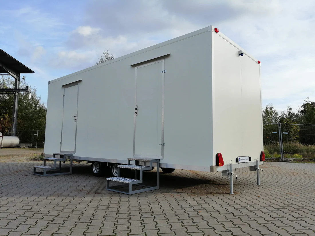 Remolque WC con doble WC 6x2,40 metros