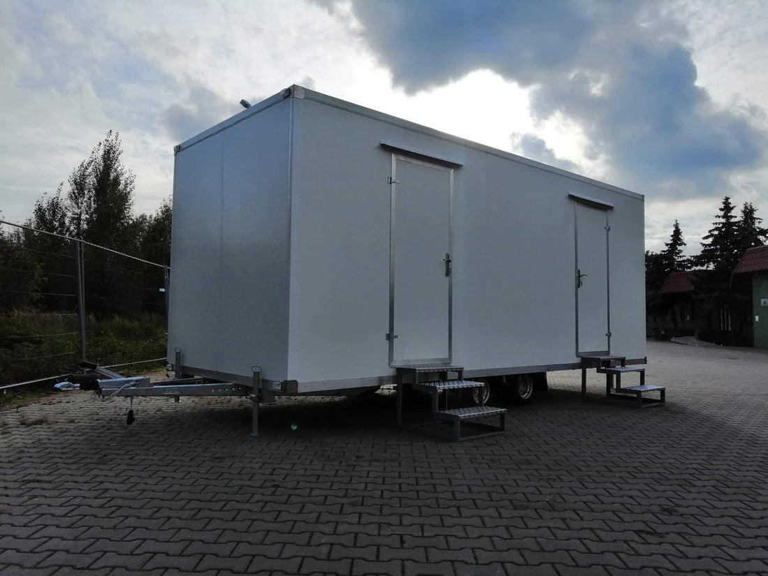 Remolque WC con doble WC 6x2,40 metros