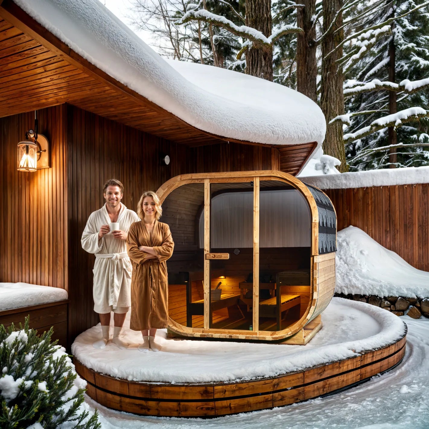 DHARANI CUBE - Sauna exterior de vapor hasta 6 personas