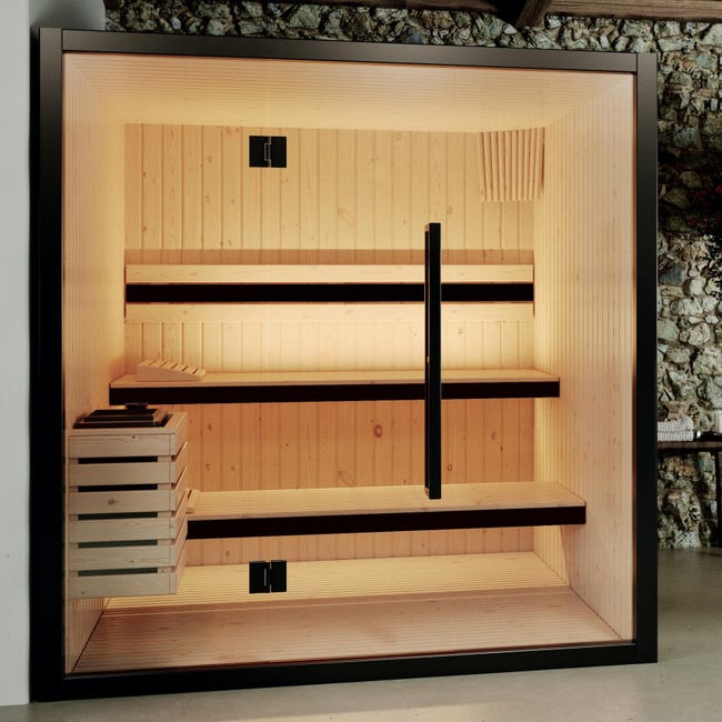 SAUNA KINEDO CLUB 200x200x210 exterior EPICEA